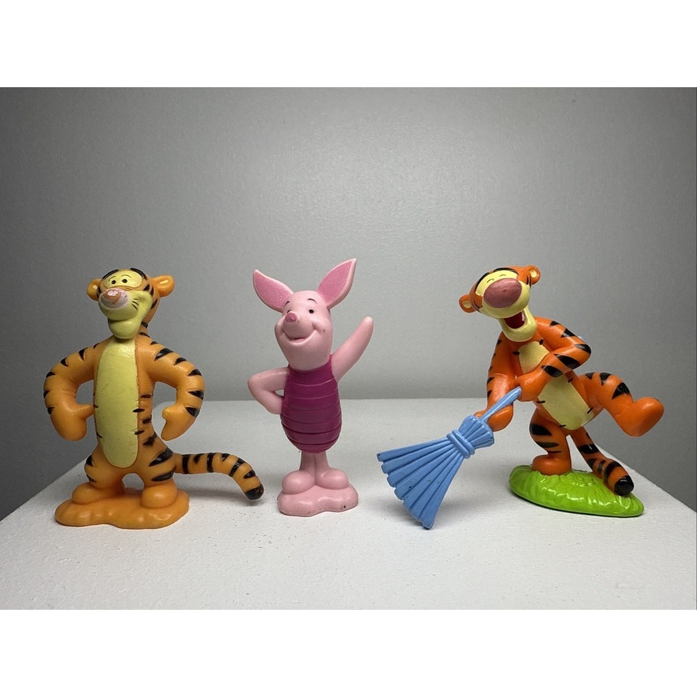 Disney Winnie The Pooh & Piglet PVC Cake Topper Figures Collection